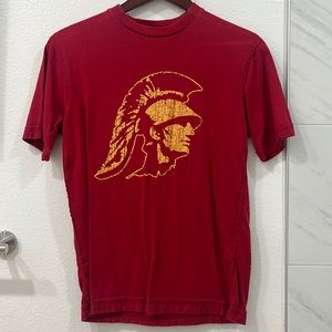 USC red shirt sleeve T shirt size S